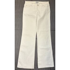 Cabi Women’s White Wide Leg Jeans Size 6 Bohemian Style# 895